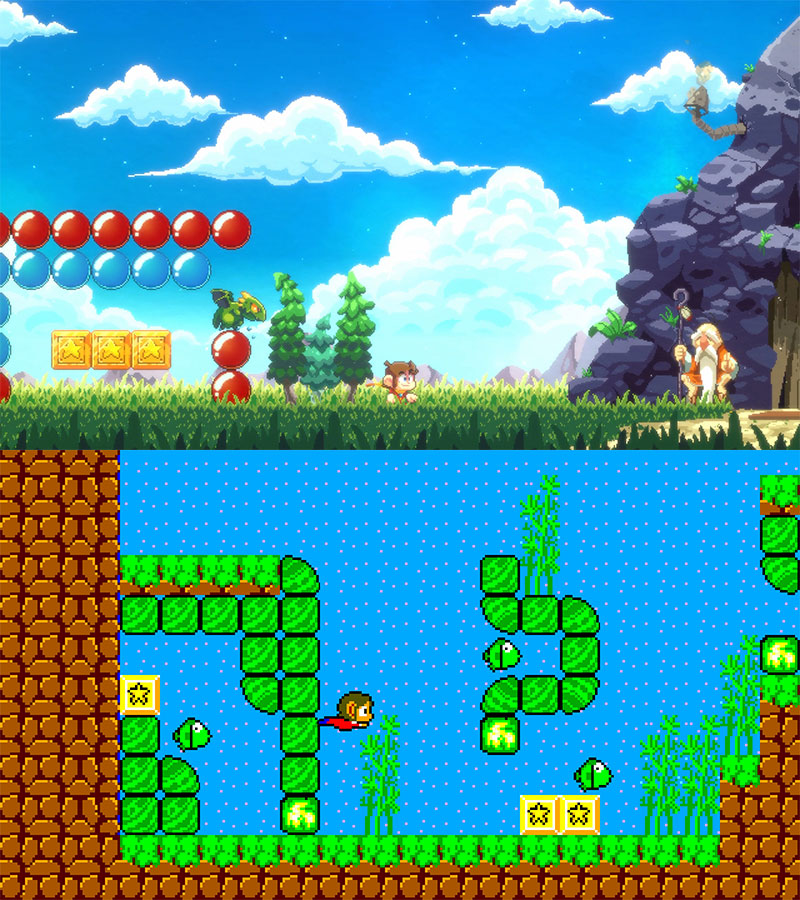 Back cover / image - Alex Kidd in Miracle World DX (New)