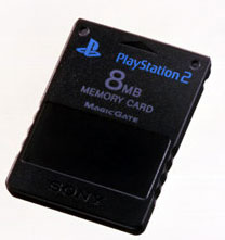 Back cover / image - PlayStation 2 8MB Memory Card Midnight Black (No box or manual)