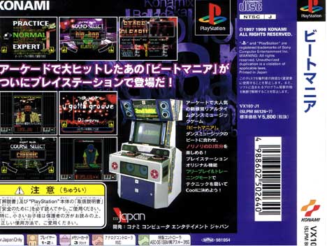 Back cover / image - Beatmania
